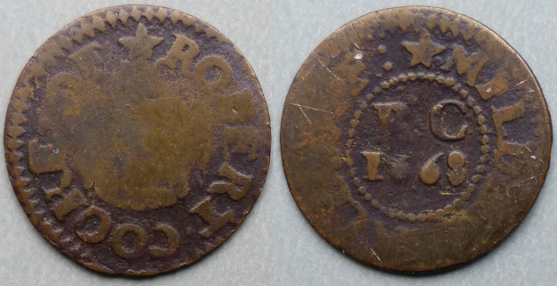 Mildenhall, Robert Cooke 1668 farthing